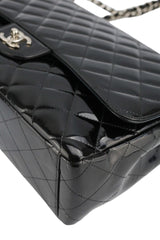 Chanel Black Patent Maxi Single Flap