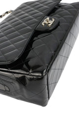 Chanel Black Patent Maxi Single Flap