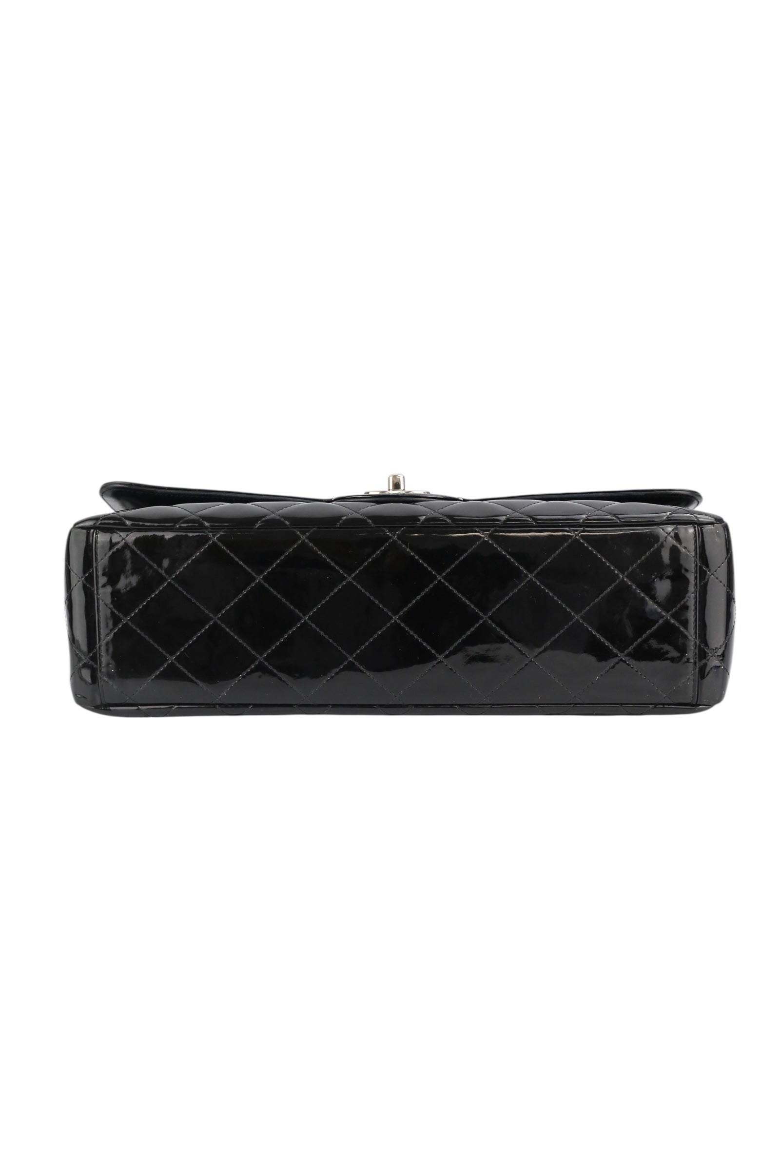 Chanel Black Patent Maxi Single Flap