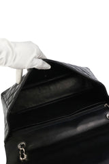 Chanel Black Patent Maxi Single Flap