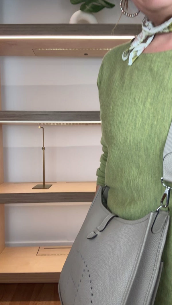 Hermes Etoupe Togo Evelyne PM (In Box)