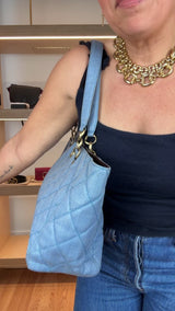 Chanel Business Affinity Vintage Quilted Shopping Tote