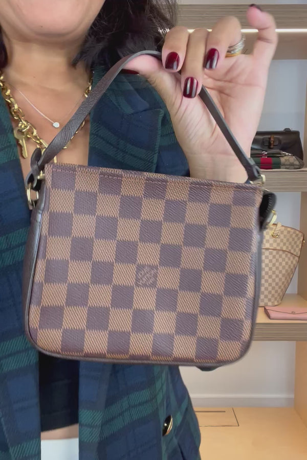 Louis Vuitton Damier Ebene Trousse Zip Pouch