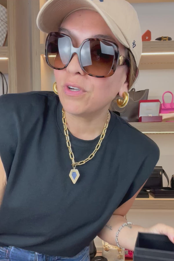 Versace Brown Tortoise Framed Sunglasses