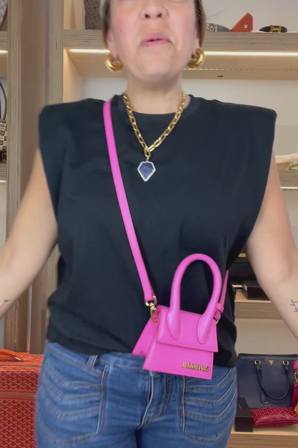 Jacquemus Pink Nano Crossbody W/ Duster