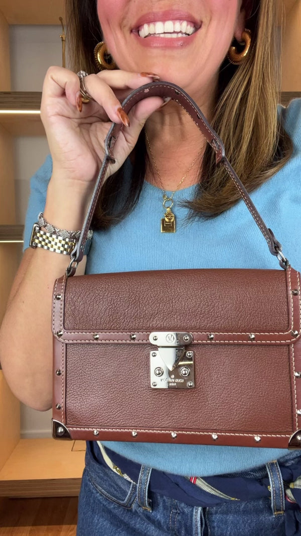 Louis Vuitton Vintage Brown Suhali Sienna Shoulder Bag