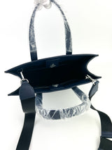 MCM Navy And Camo Top Handle