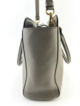 Prada Gray Saffiano Argilla Top Handle