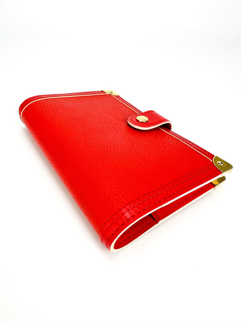 Louis Vuitton Red Leather Suhali Agenda PM