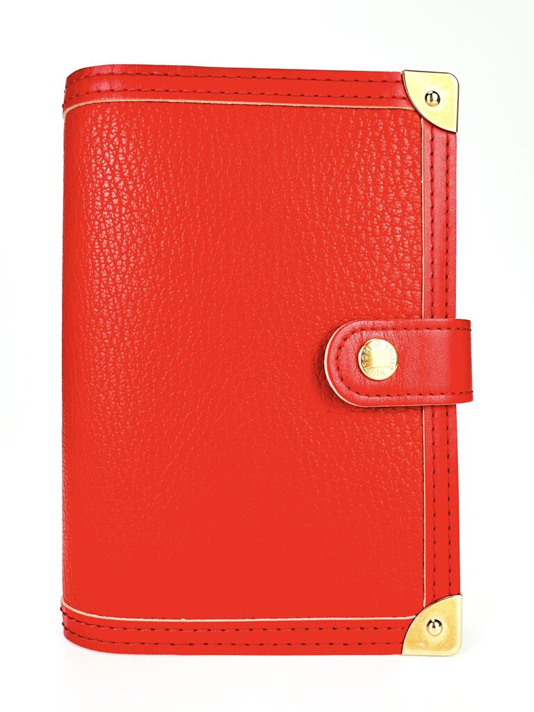 Louis Vuitton Red Leather Suhali Agenda PM