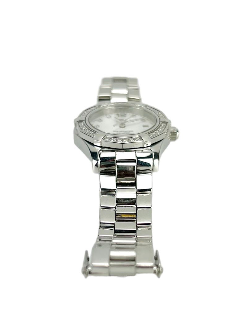 Tag Heuer Stainless Steel Diamond Mother of Pearl Aquaracer