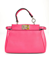 Fendi Fuschia Nappa Micro Peekaboo