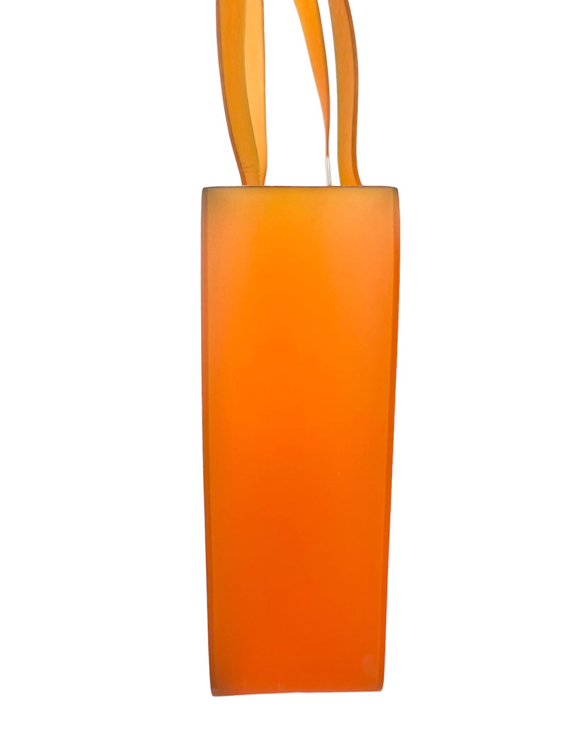 Chanel Orange Translucent Silicone Jelly Tote