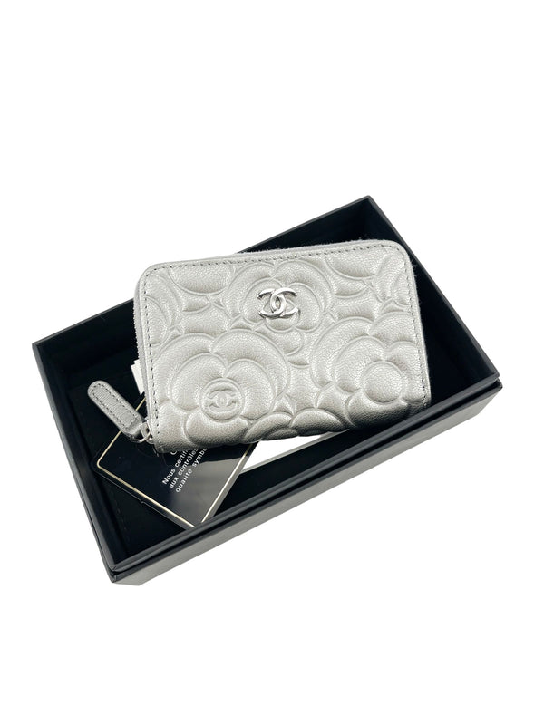 Chanel Camellia Card Zippy (Full Set)