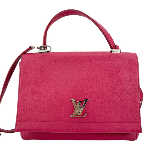 Louis Vuitton Lockme II Bb Red Leather Shoulder Bag (Pre-Owned)