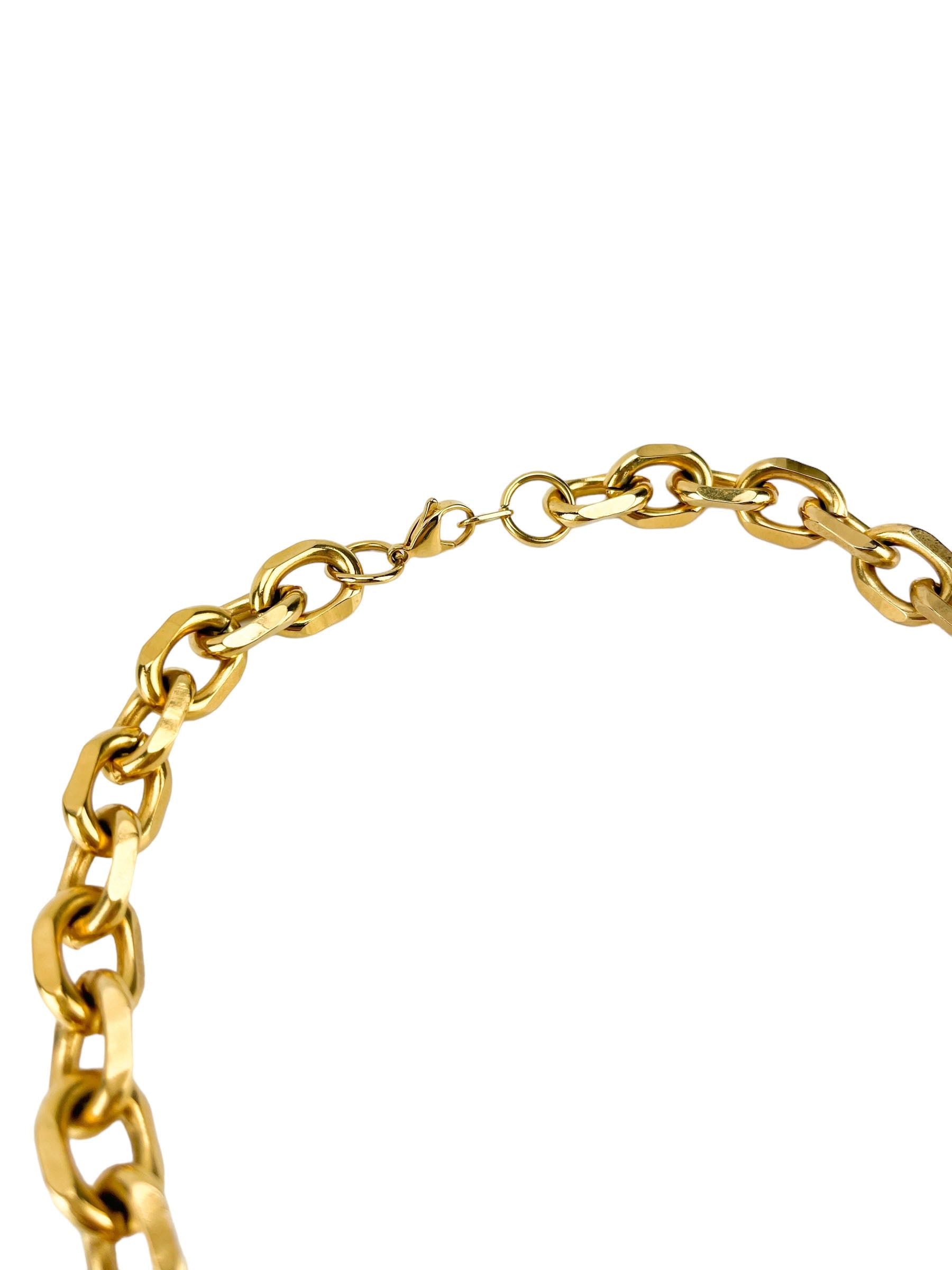 Louis Vuitton Upcycled Padlock Necklace and Key (Non Brand Chain)