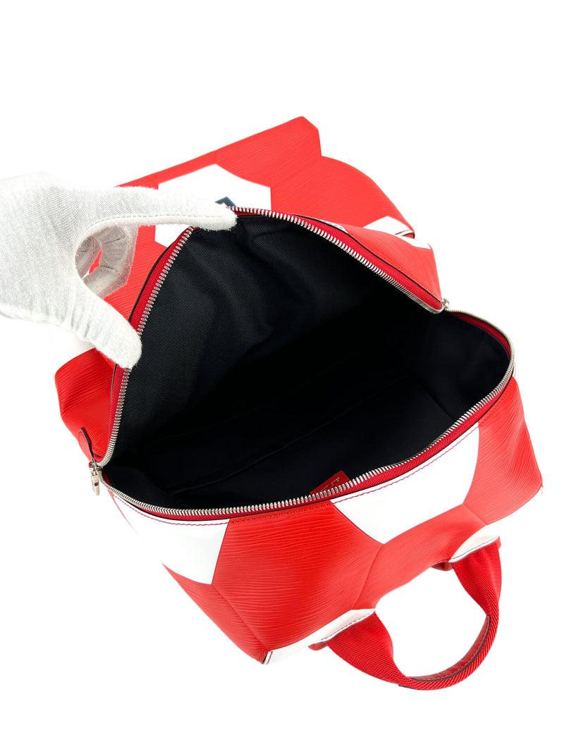 Louis Vuitton Red Epi World Cup Limited Edition Backpack
