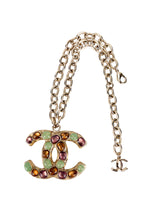 Chanel Multicolor Gold CC Resin Glass Bead Necklace (FULL SET)
