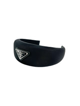 Prada Black Re-Nylon Thick Headband (FULL SET)