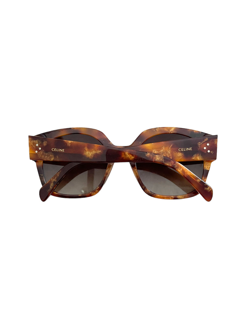 Celine Tortoise Frame Oversized Sunglasses