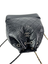 Chanel Small Black Calfskin Gabrielle Backpack