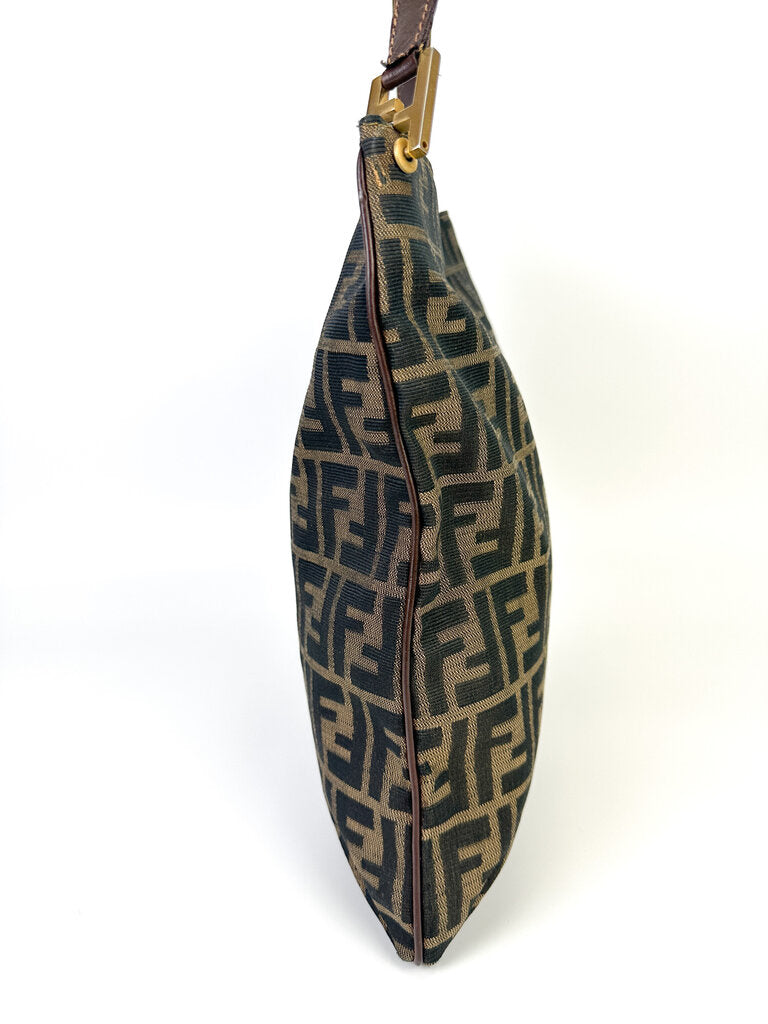 Fendi Large Zucca Canvas Shoulder Bag