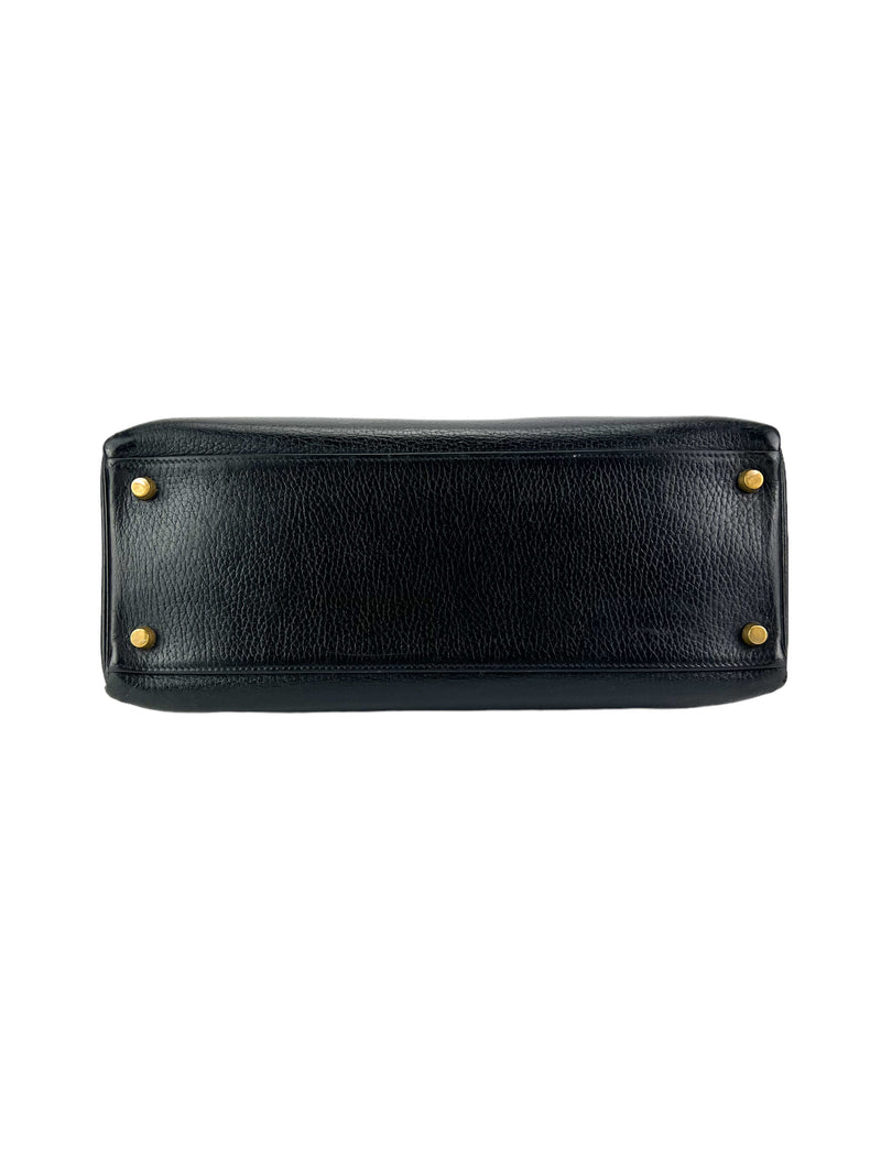Hermes Noir Ardennes Kelly 32 (FULL SET)