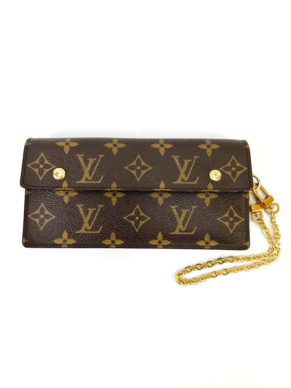 Louis Vuitton Accordion Wallet with Chain