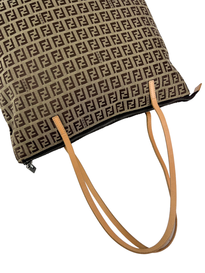 Fendi Large Beige and Brown Zucchino Tote – Season 2 Consign