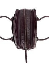 Chanel Dark Purple Caviar Bowler Bag