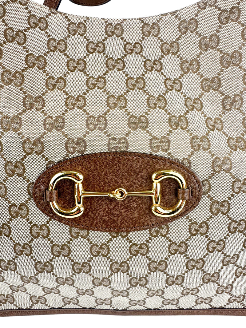 Gucci Horsebit 1955 Tote Jacquard Leather Tote