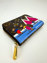 Louis Vuitton Coated Canvas Winter Ski Compact Zip Wallet