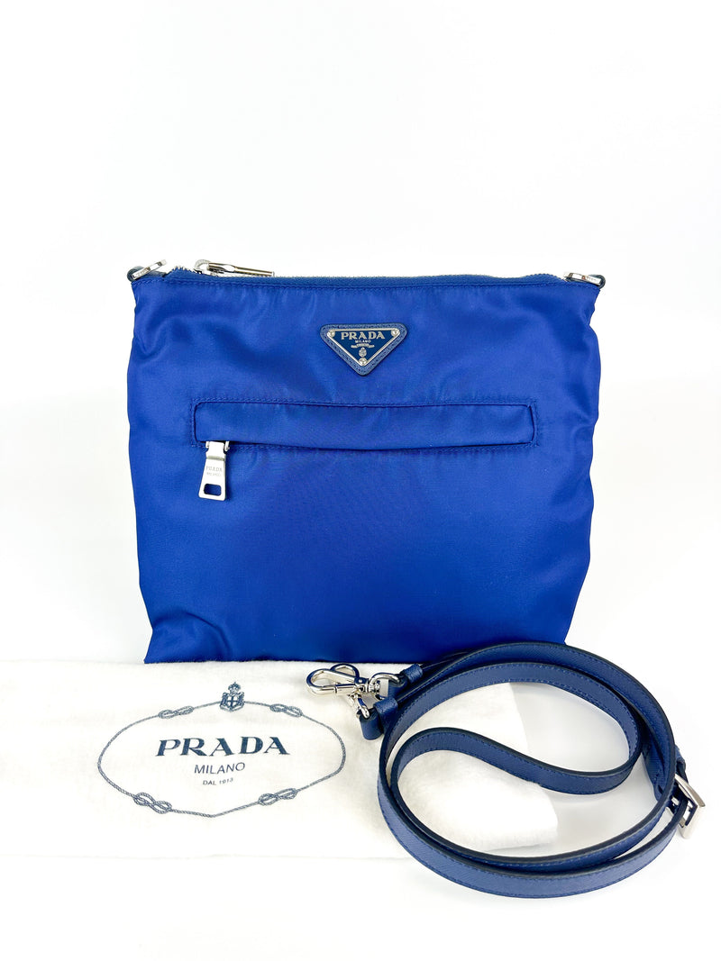 Prada Royal Blue Messenger Bag