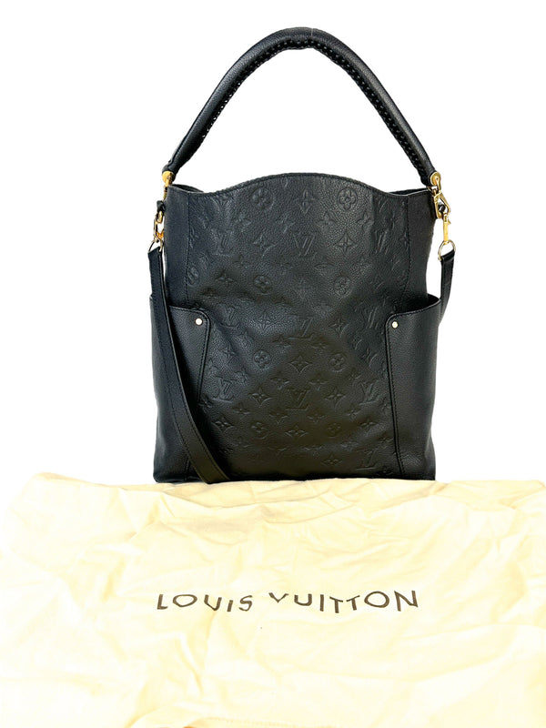 Louis Vuitton Black Empreinte Bagatelle Hobo