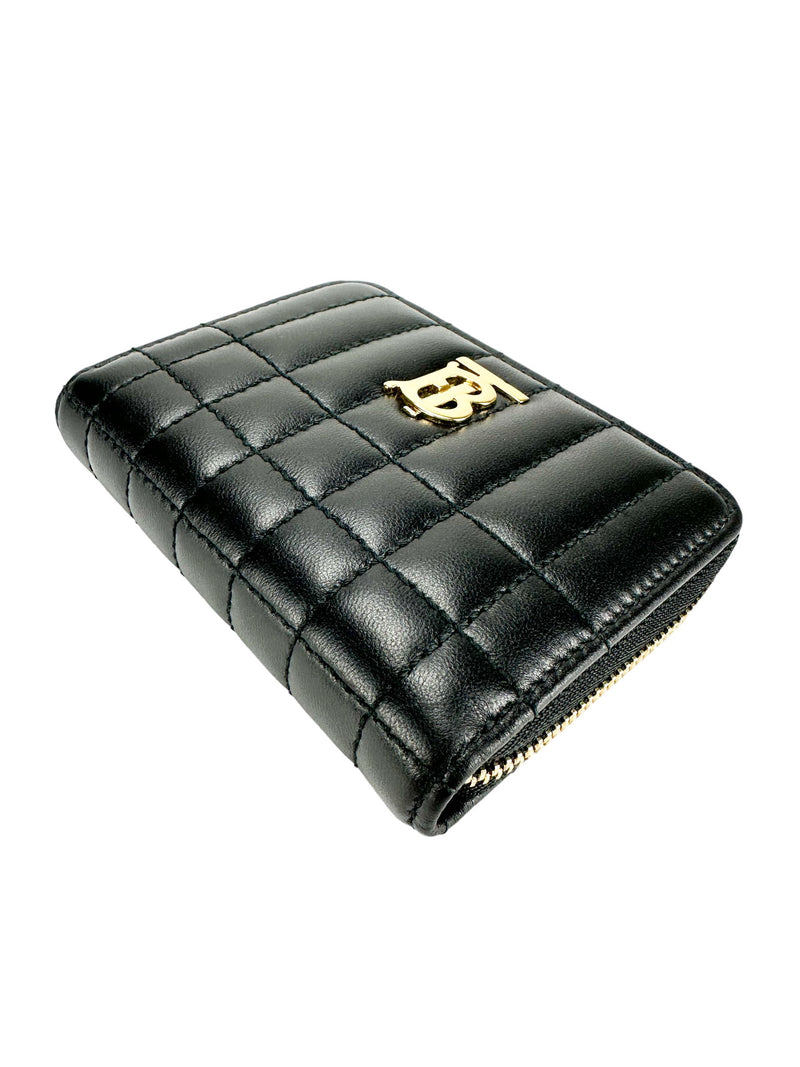 Burberry Black Quilted Lambskin Lola Wallet