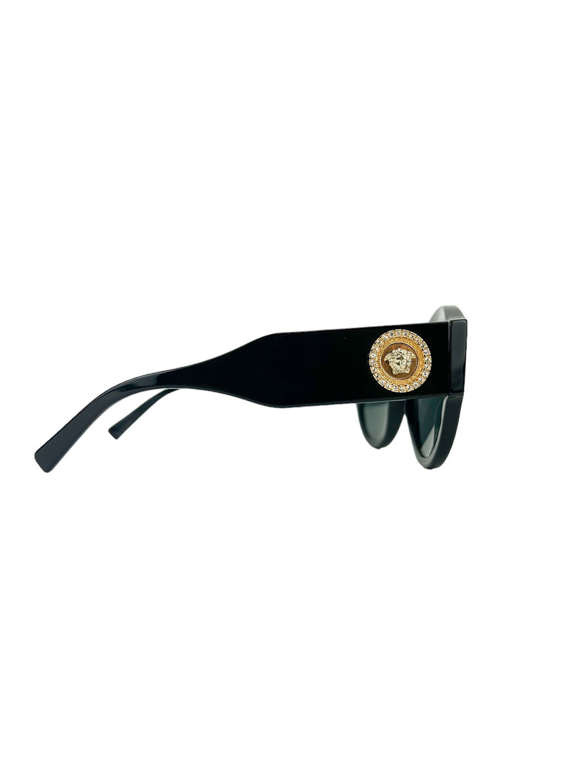 Versace Black Oversized Medusa Sunglasses (FULL SET)