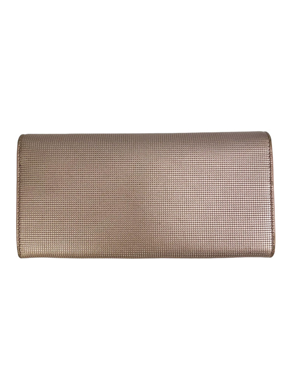 Fendi Light Pink Metallic Long Wallet